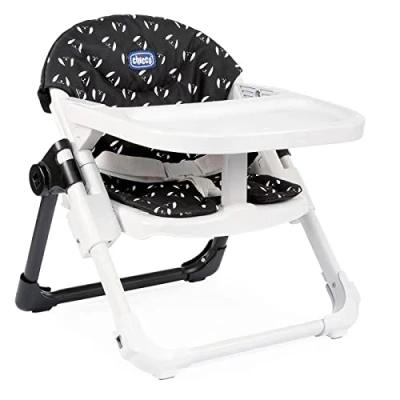 Abbildung von Chicco Chairy Baby Sitzerhöhung 6 Monate bis 3 Jahre (15 kg), Kinderhochstuhl, Verstellbar, Mitwachsender Hochstuhl, Kompakt zu schließen und Abnehmbare Tischplatte