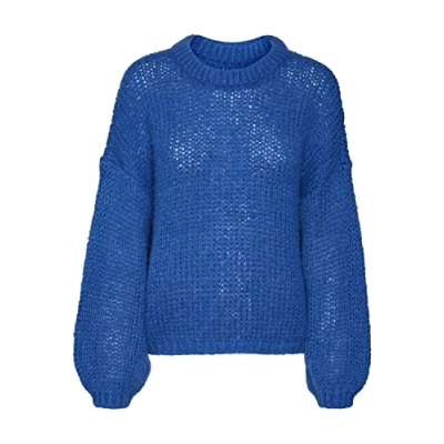 Abbildung von VERO MODA Damen VMADA LS O Neck GA NOOS Pullover, Beaucoup Blue, S