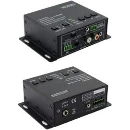 Abbildung von VivoLink Audio Amplifier 2x20w (Class D), 2 line &amp; 1 MIC, VL120004 ((Class MIC inputs, (1x40Watt 8 Ohm), Klass D, Bottom, IR, RS232 Control)