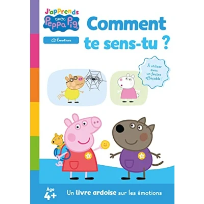 Abbildung von Peppa Pig J&#039;apprends avec Comment te sens tu ?: Un livre ardoise sur les émotions