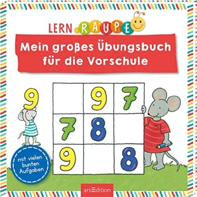 Abbildung von Lernraupe Mein großes Übungsbuch für die Vorschule: mit vielen bunten Aufgaben Übungen und Rätsel Vorschulzeit