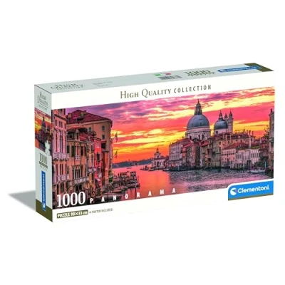 Abbildung von Clementoni® Puzzle Panorama High Quality Collection Compact, Venedig, Canale Grande, 1000 Puzzleteile, Made in Europe, FSC® schützt Wald weltweit