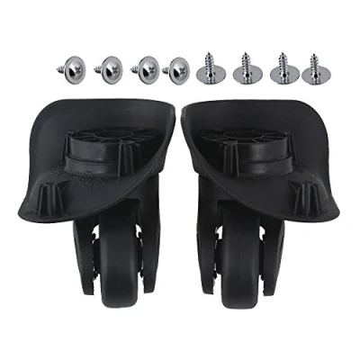 Abbildung von BQLZR 9,1 cm x 9,7 4,9 schwarz links &amp; rechts leicht Gepäck Rollen Zubehör für DIY 2 Stück