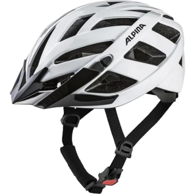 Abbildung von ALPINA PANOMA Classic Leichter, Optimal Belüfteter Touren Fahrradhelm Mit Optionalen LED Licht Für Erwachsene, White Gloss, S (52 57 cm)