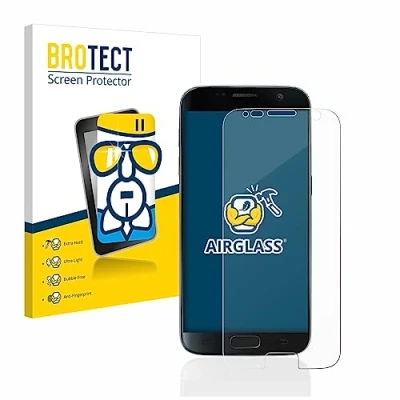 Abbildung von BROTECT Schutzglas für Samsung Galaxy S7 Schutzfolie Panzer Folie Glas [Extrem Kratzfest 9H, Anti Fingerprint, Ultra Transparent]