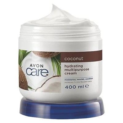 Abbildung von Avon Pflegende Feuchtigkeit mit Kokosöl Mehrzweckcreme für Gesicht, Hand und Körper, 400 ml