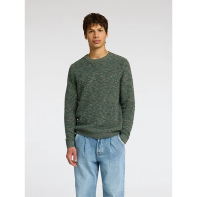 Abbildung von Selected Homme Slhvince Bubble Strickpullover, Herren, Größe: Medium, Rain forest