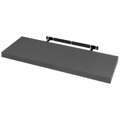 Abbildung von WOLTU Wandboard Wandregal CD DVD Regal Bücherregal Schweberegal Holz Board 70x22.9x3.8cm dunkel grau für Büro, Wohnzimmer, Schlafzimmer, Küche RG9369dgr