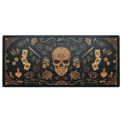 Abbildung von Xtrfy GP5, XL Gaming Mauspad aus Stoff (920 x 400 3 mm), Glattes Speed Pad für Präzision, Vernähte Kanten, Rutschfest, Maschinenwaschbar, Calavera Edition