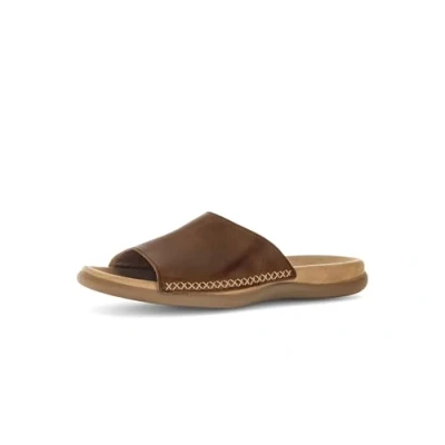 Abbildung von Gabor Damen Pantoletten, Frauen Slipper,Best Fitting,Slides,Slip ons,Backless Slipper,Gartenschuhe,Sommerschuhe,sommerclogs,Peanut,38 EU / 5 UK