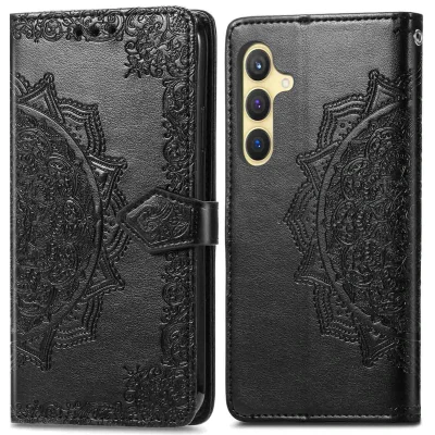 Abbildung von Samsung Galaxy S24 Plus Hülle Kunstleder iMoshion Klapphülle Handyhülle Schwarz