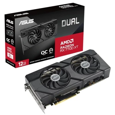 Abbildung von Asus Dual Radeon RX 7700 XT OC Grafikkarte (12 GB, GDDR6)