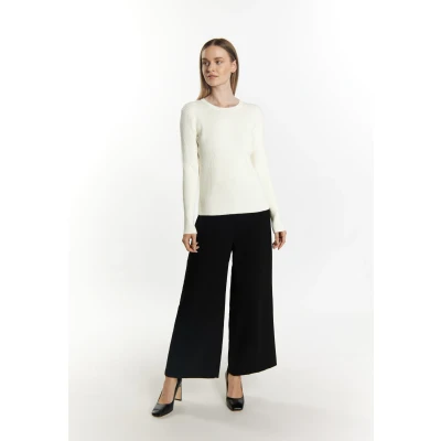 Abbildung von DREIMASTER Klassik Damen Strickpullover XS/S / Off White 50% Viskose 28% Polyester 22% Nylon