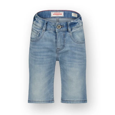 Abbildung von Vingino Charlie Jeans Shorts für Kinder, Größe: 104, Light indigo