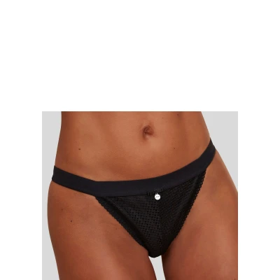 Abbildung von Lascana Tanga String, Damen, Größe: 40/42, Black
