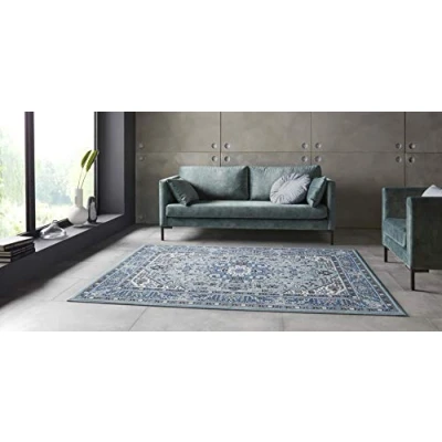 Abbildung von NOURISTAN Teppich &quot;Skazar Isfahan&quot;, rechteckig, Kurzflor, Orient, Teppich, Vintage, Esszimmer, Wohnzimmer, Flur