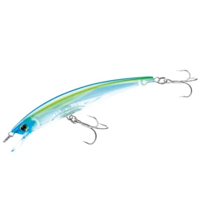Abbildung von Yo Zuri Crystal 3D Minnow Schwimmender Köder, Blaugelb, 11,4 cm