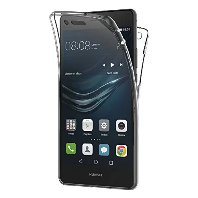 Abbildung von AICEK Huawei P9 Lite Hülle, 360 Full Body Transparent Silikon Schutzhülle für Case Crystal Clear Durchsichtige TPU Bumper Handyhülle (5,2 Zoll)