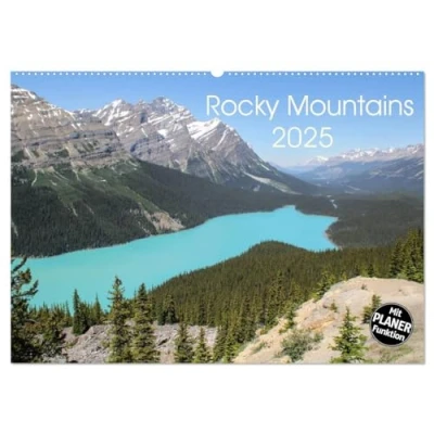 Abbildung von Rocky Mountains 2025 (Wandkalender DIN A2 quer), CALVENDO Monatskalender