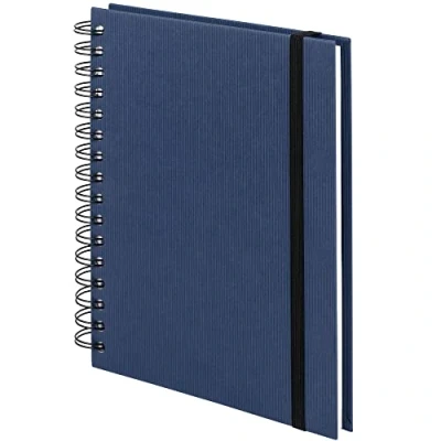 Abbildung von Rössler Papier 1875452901 S.O.H.O. Wire O Notizbuch mit Gummizug, DIN A5, 21,8 x 15,5 2 cm, 80 Blatt, Navy, 1 Stück