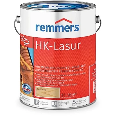 Abbildung von Remmers HK Lasur 3in1 Grey Protect anthrazitgrau, 5 Liter, Holzlasur aussen, 3n1: Imprägnierung, Grundierung &amp; Lasur, Holzschutz vor Feuchtigkeit UV Strahlung