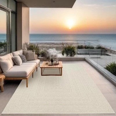 Abbildung von the carpet Teppich &quot;Kenzy&quot;, rechteckig, moderner robuster In und Outdoor Jute Look