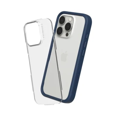 Abbildung von RhinoShield Modulare Case kompatibel mit [iPhone 16 Pro Max] Mod NX Anpassbare &amp; stoßdämpfende Schutzhülle im schlanken Design 3.5 Meter Fallschutz Marineblau