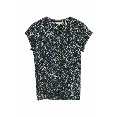 Abbildung von TOM Tailor Bluse, Damen, Größe: 34, Multicolor navy dot structure