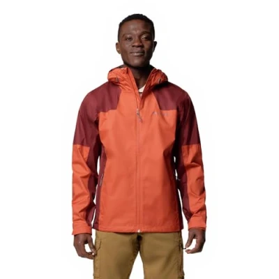 Abbildung von Columbia Men&#039;s Inner Limits 3 Jacket, Waterproof Rain Tuscan/Spice, XL