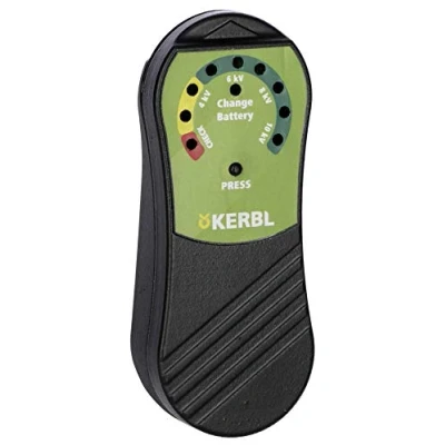 Abbildung von Kerbl Zaunprüfer mit LED Anzeige (Prüfgerät für Weidezäune, Spannungsanzeige, Batteriezustand) 445599