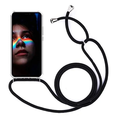 Abbildung von YuhooTech Handykette Hülle Kompatibel mit iPhone 12 Mini Handyhülle, Smartphone Necklace Band Handyhülle Kordel Umhängenband Schnur Case zum umhängen