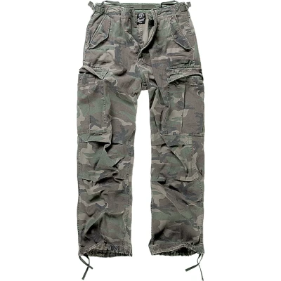 Abbildung von Brandit Vintage Cargohose, Herren, Größe: Large, Olive camo