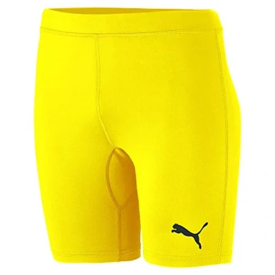 Abbildung von Puma Kinder LIGA Baselayer ShortTight Jr Hose, Cyber Yellow, 128
