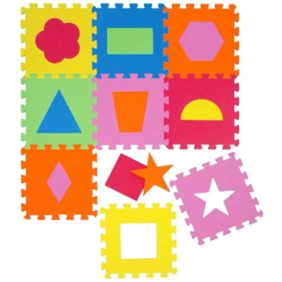 Abbildung von LittleTom Puzzlematte Baby mit Geometrischen Formen Bunt, LxBxH: 30 cm x 1