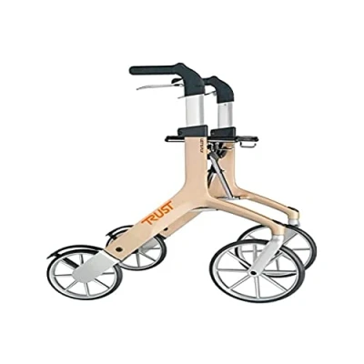 Abbildung von TrustCare 720760 Let&#039;s Fly Out, Rollator Gehhilfe für den Außenbereich, Grau