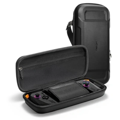 Abbildung von Spigen Rugged Armor Pro Hülle Tasche Kompatibel mit ASUS Rog Ally RC71L (2023), X (2024) und MSI Claw A1M Schwarz