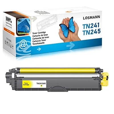 Abbildung von LOSMANN 1x Gelb Toner Kompatibel Brother TN 241 245 für HL 3150CDN 3150CDW 3152CDW 3170CDW 3172CDW MFC 9130CW 9140CDN 9142CDN 9330CDW 9332CDW 9340CDW