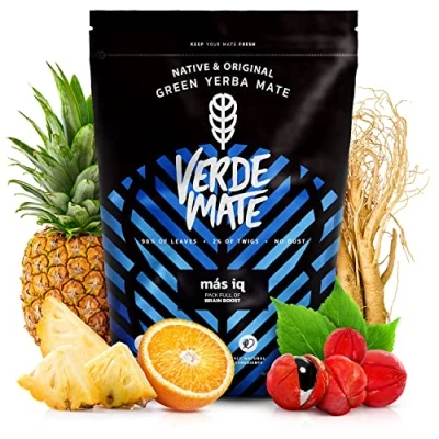 Abbildung von Yerba mate Verde Green Mas IQ Maté Vert du Brésil Sans gluten pas séchée par la fumée (500 g)