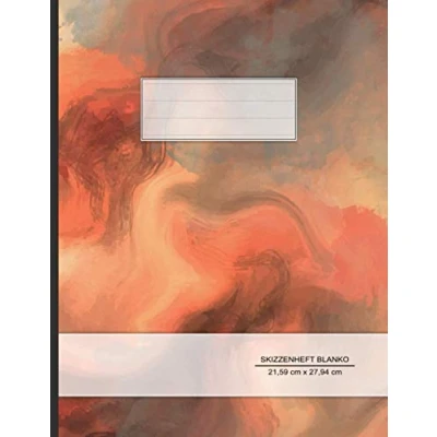 Abbildung von Skizzenheft Blanko: DIN A4 mit Register 100+ Seiten zum Skizzieren, Zeichnen und Malen Blanko ca. Softcover matt in einem ... der Schule Zuhause