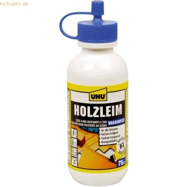Abbildung von 12 x Uhu Holzleim Wasserfest D3 Flasche 75g