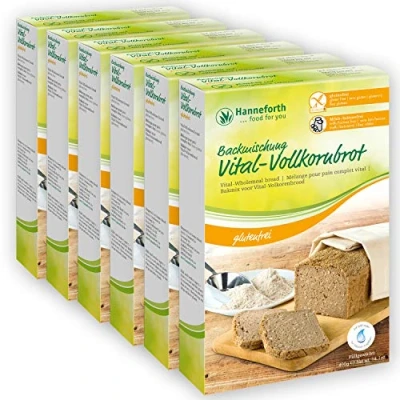 Abbildung von Glutenfreie Backmischung Vital Vollkornbrot 6x400gr Hanneforth