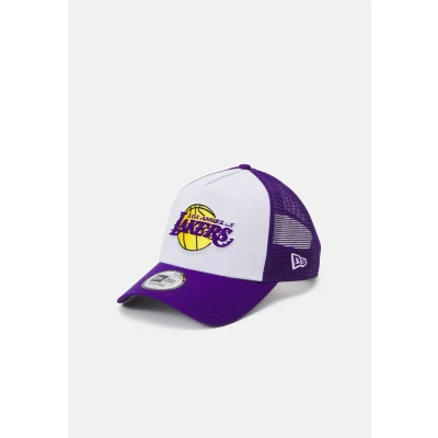 Abbildung von New Era TEAM Colour Block Trucker Unisex Cap, Größe: One Size, White/purple