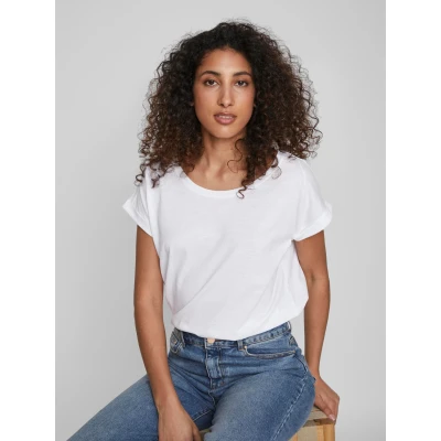Abbildung von VILA Vidreamers PURE Sunoos Tshirt basic, Damen, Größe: XS, Optical snow
