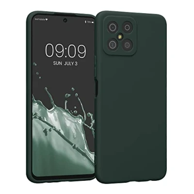 Abbildung von kwmobile Handyhülle kompatibel mit Honor X8 Hülle Handy Case aus weichem Silikon in Moosgrün