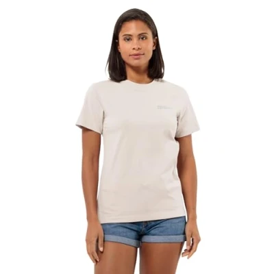 Abbildung von Jack Wolfskin Essential T W Tshirt basic, Damen, Größe: Medium, Sea shell
