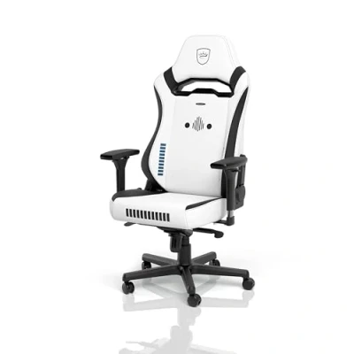 Abbildung von noblechairs Hero ST Komfortable und Langlebige Gaming Stuhl, Perfekt Optimierte Ergonomie des Stuhls Sorgt für Hohen Sitzkomfort, Belastbarkeit 150 kg, Stormtrooper Edition