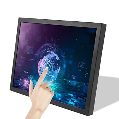 Abbildung von VSDISPLAY Industrieller Touch Monitor, 43,2 cm 17 Zoll 1280x1024 1000 nit TFT resistiver Sensor LCD Bildschirm mit HDMI VGA DVI Controller, Dual Lautsprechern