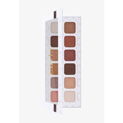 Abbildung von Lidschatten Palette Matt, Shimmer, Glitzer, Nudetöne Romantic Baroque Make Up Inkl. 12 Romantischen Nude Farben &amp; Rosegold Vegane Profi Liedschattenpalette