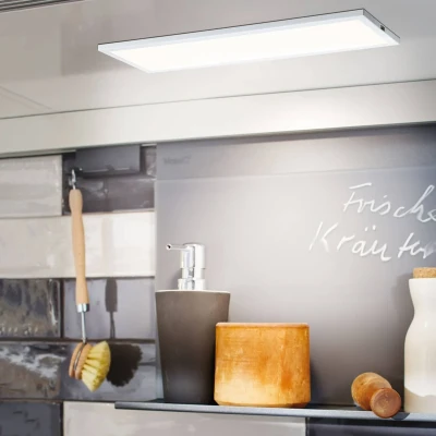 Abbildung von Paulmann 70776 LED Unterschrankleuchte Ace 7,5W Licht 2700K Warmweiß Panel Weiß 10x30 cm Basisset mit Dimmfunktion und Touchschalter