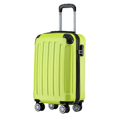 Abbildung von BEIBYE Hartschalen Koffer Trolley Rollkoffer Reisekoffer Handgepäck 4 Rollen (M L XL Set) (Gruen, M)